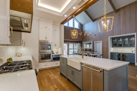 Brewster Gray Kitchen Island Cabinets in Pawleys Island, South Carolina