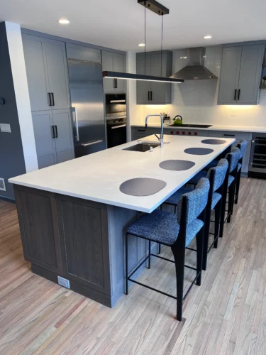 Contemporary gray kitchen