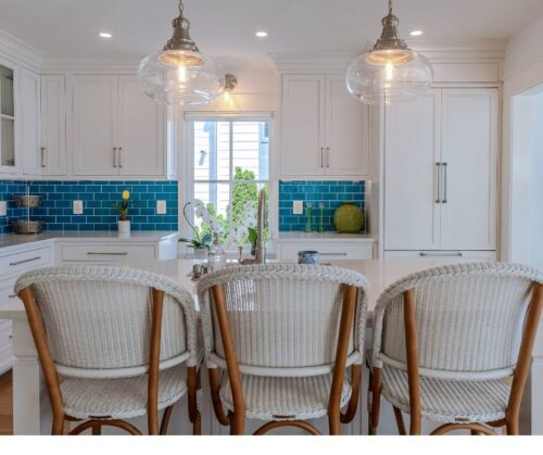 elegant whit ekitchen in annapolis maryland