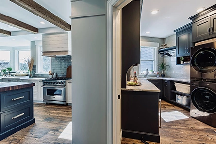 Farmhouse Kitchen with Matching Laundry Room Washington Township, NJ