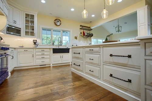 A new trend in 2022 is going custom with cabinets during renovation.