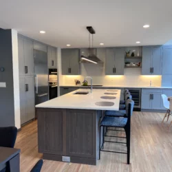 Gray Kitchen Design Sherman, CT