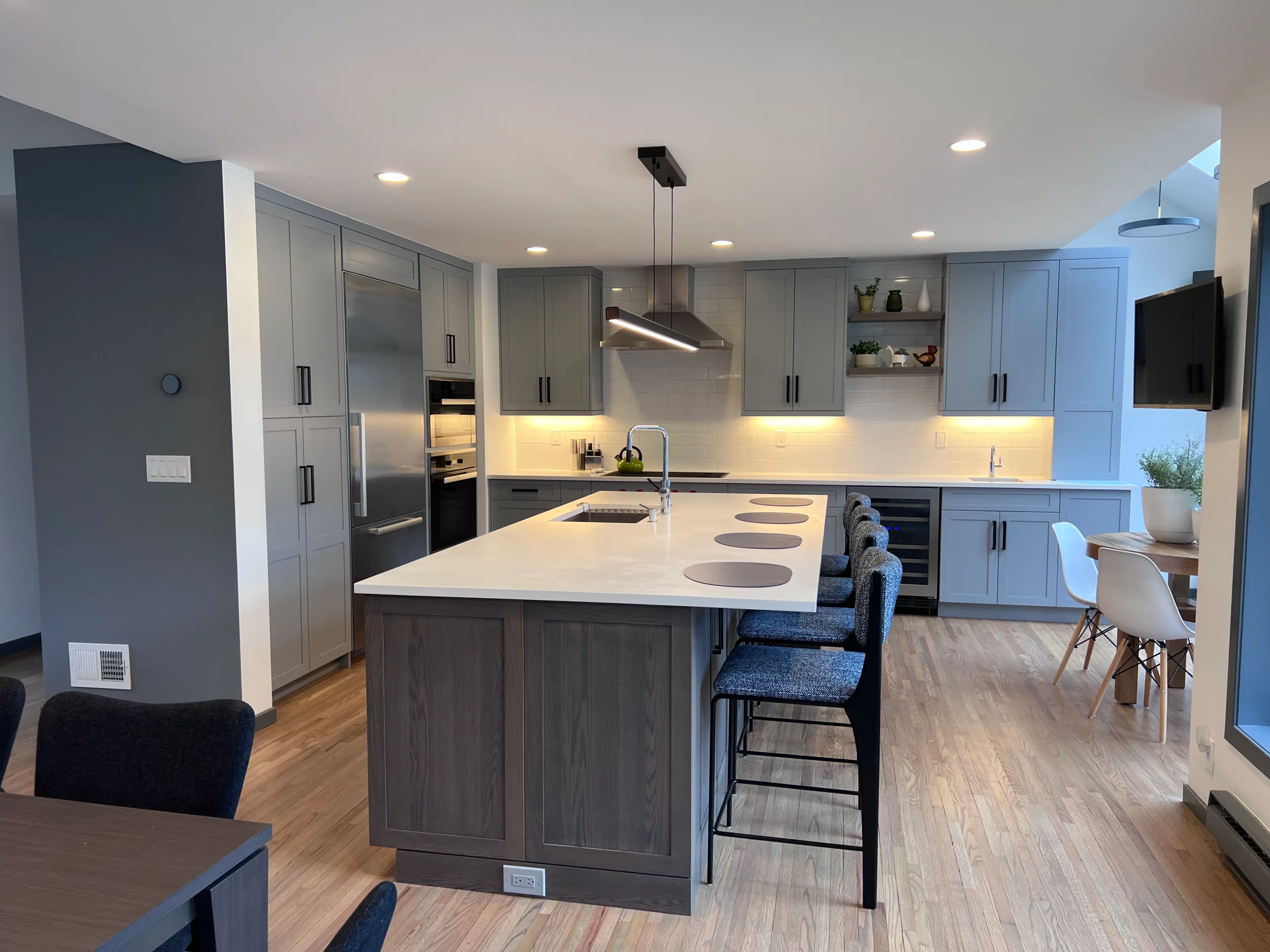 Gray Kitchen Design Sherman, CT