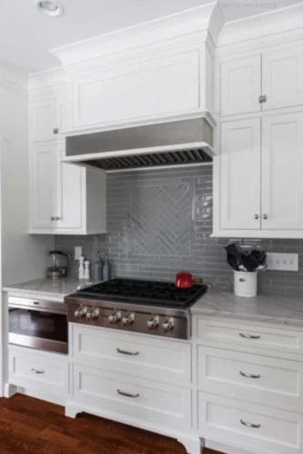 Hard maple cabinets, range, and oven Madison, New Jersey