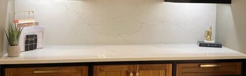 This is a picture of a calacatta valentin countertop from Inde Studios.