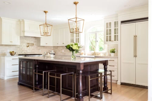 Light and Dark Kitchen Cabinets Cheshire, CT