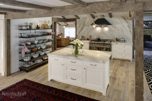 Transitional White Kitchen Cabinets in Santa Barbara, CA