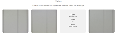 These flipping paint swatches allow you to see which colors catch your eye and put them to the test