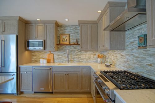 Weathered Grain Cabinets Create a Rustic Environment for Great Kitchen Cabinet Trends