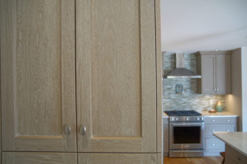 Weathered Grain Cabinets Create a Natural Touch Which is a Current Kitchen Cabinet Trend