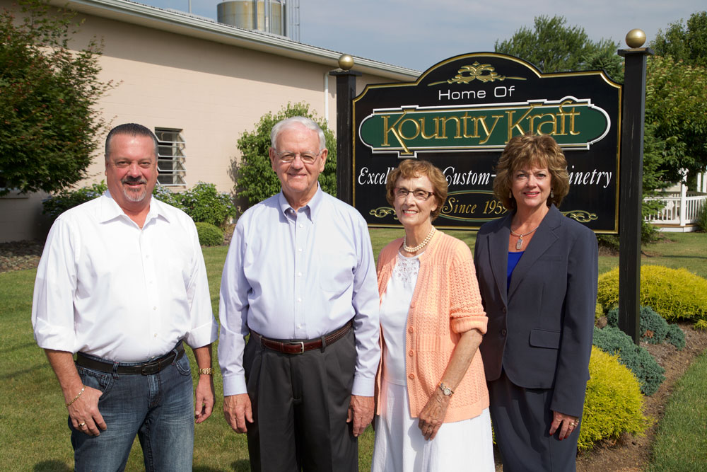 The First Lady of Cabinetry with Her family at Kountry Kraft