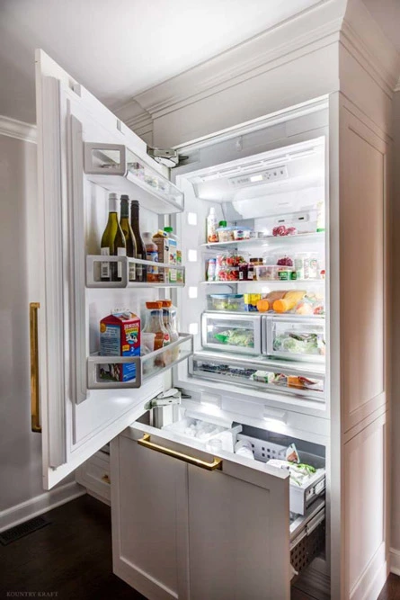 Open fully integrated Thermador fridge with left hinge Summit, NJ