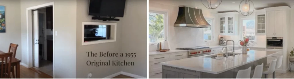 White and Gray Kitchen in Orange County, CA