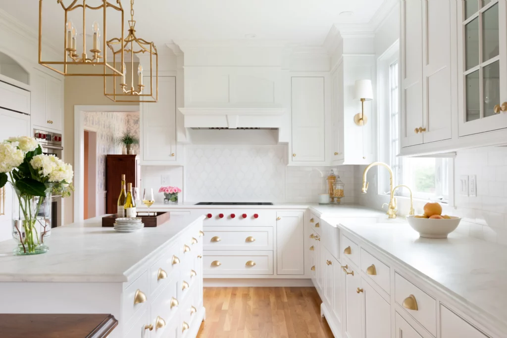 White paint and cabinetry