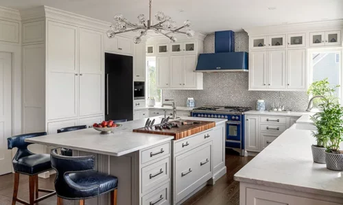 Wimborne White Kitchen Cabinetry in Hampton Falls, New Hampshire