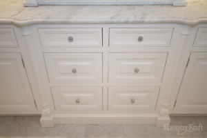White Bathroom Cabinets for a master bathroom in Ridgewood, NJ
