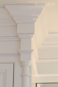 White Cabinets and molding for a master bathroom in Ridgewood, NJ