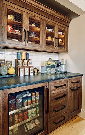 beverage-center-in-English-Walnut-Farmhouse-Kitchen