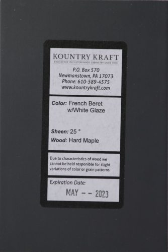 French Beret with White Glaze 25