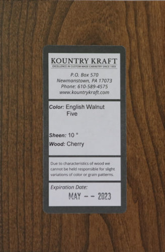 English Walnut Five 10 Cherry