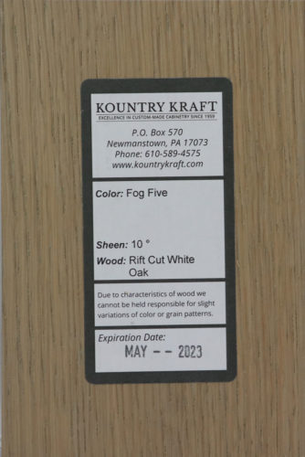 Fog Five 10 Rift Cut White Oak