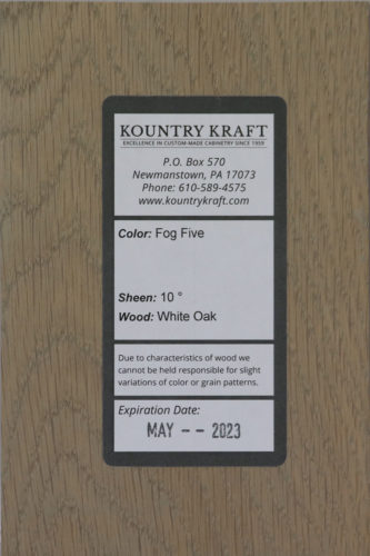 Fog Five 10 White Oak