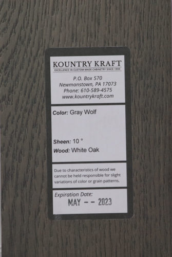 Gray Wolf 10 White Oak