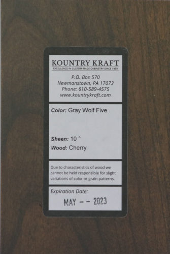 Gray Wolf Five Matte Cherry