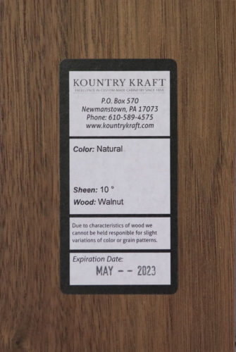 Natural 10 Walnut