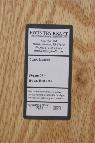 Natural 25 Red Oak