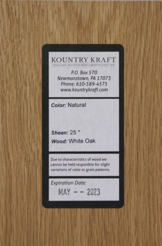 Natural 25 White Oak