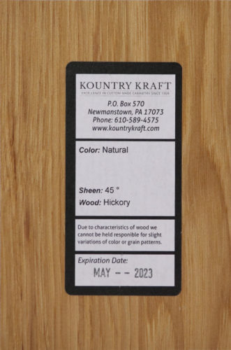 Natural 45 Hickory