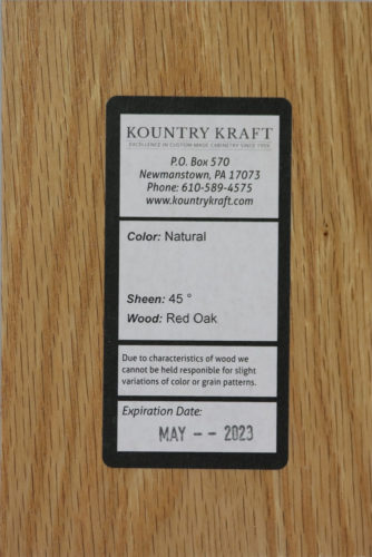 Natural 45 Red Oak