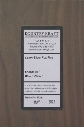 Silver Fox Five 10 Walnut