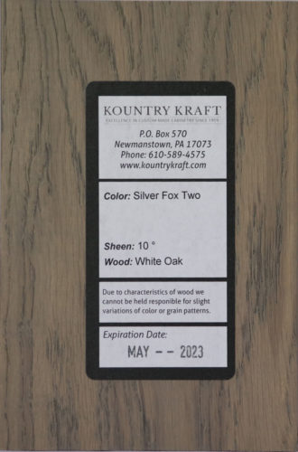 Silver Fox Two 10 White Oak