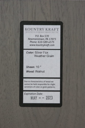 Silver Fox Weather Grain 10 Walnut