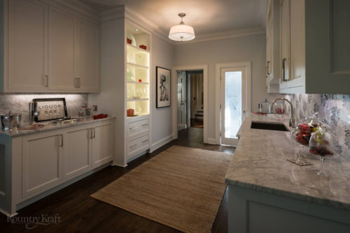 Custom Cabinetry in Laurel Hollow, NY in a white transitional design