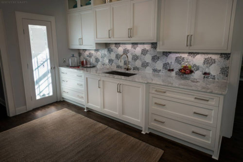 Cabinetry and close up of counter with sink Laurel Hollow, NY