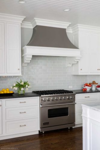 Hard maple Chantilly Lace Cabinets, range, and range hood Villanova, PA