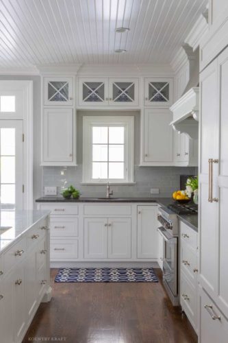 Kitchen window above sink and hard maple Chantilly Lace Cabinets Villanova, PA