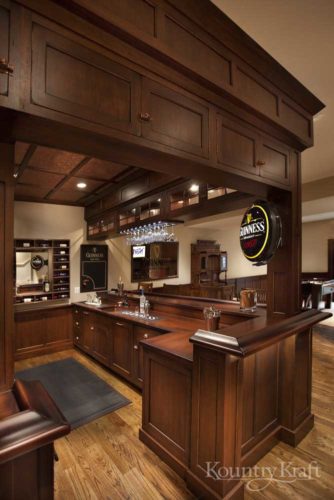 Custom Bar Cabinets to Entertain Guests