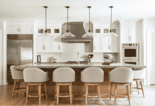 Discover a custom kitchen and butler’s pantry in Cheshire, CT, designed by AMS Kitchens with Kountry Kraft’s hard maple cabinets. Functional design meets modern style.