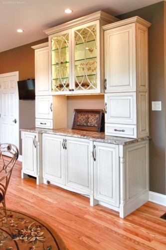 Custom Made Kitchen Cabinets with glass panel doors Chester Springs, PA