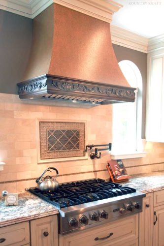 Range, range hood, and decorative tile Chester Springs, PA