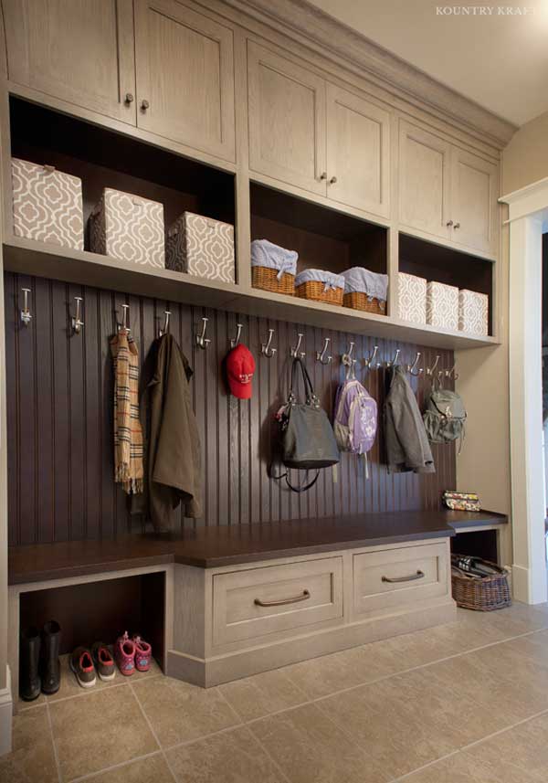 Mud room with hooks, shelf space, and shoe storage Ellicott City, MD