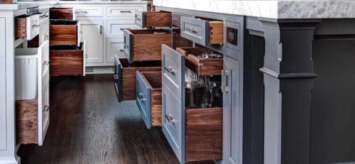 Custom Dovetailed Cabinets for Kitchens