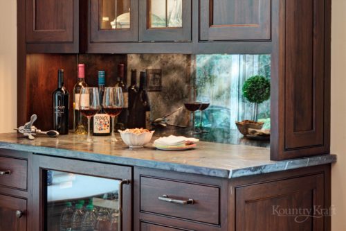 Bar Area Dining Room Cabinets in Short Hills, NJ
