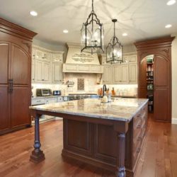 Distressed Kitchen Cabinets custom crafted for a large kitchen located in Mohnton, Pennsylvania
