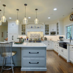 Glazed Kitchen Cabinets custom crafted for a traditional kitchen located in Wernersville, Pennsylvania
