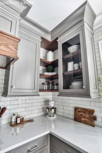 Open Shelving is Big in Current Kitchen Trends this Year for Kitchen Design